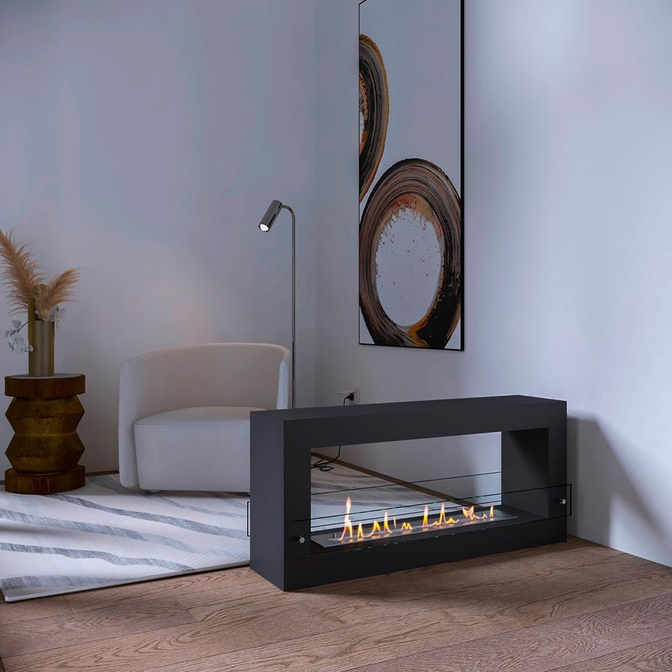 Биокамин SteelHeat WALL FRAME ONE 1000 черный, стекло Биокамин SteelHeat WALL FRAME ONE 1000 черный, стекло по цене 59 850 руб.