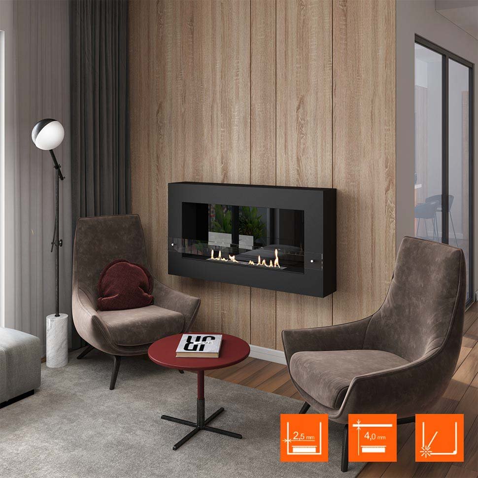 Биокамин SteelHeat WALL GRAND 1200 LITE черный, стекло Биокамин SteelHeat WALL GRAND 1200 LITE черный, стекло по цене 41 160 руб.