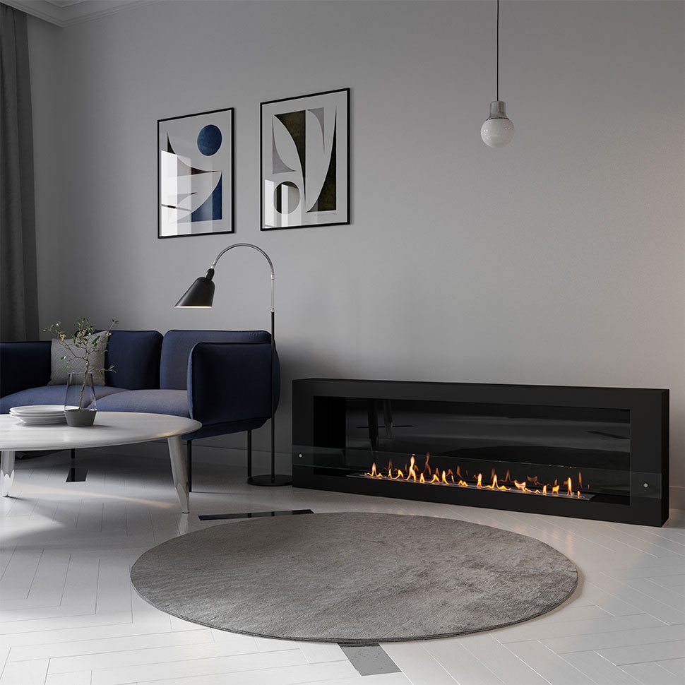 Биокамин SteelHeat WALL LONG 1800 черный, стемалит Биокамин SteelHeat WALL LONG 1800 черный, стемалит по цене 89 040 руб.