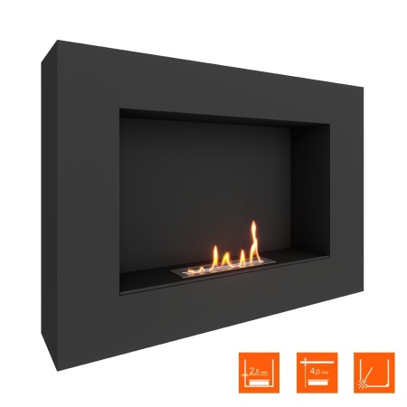 Биокамин SteelHeat WALL GRAND 900 LITE черный по цене 25 515 руб.