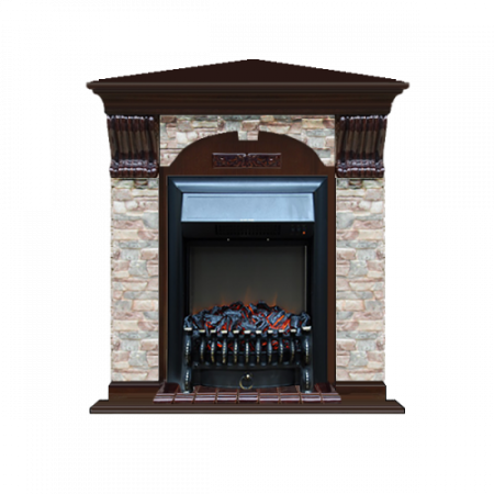 Арочный Грот цветной угловой (дуб)+Fobos Black