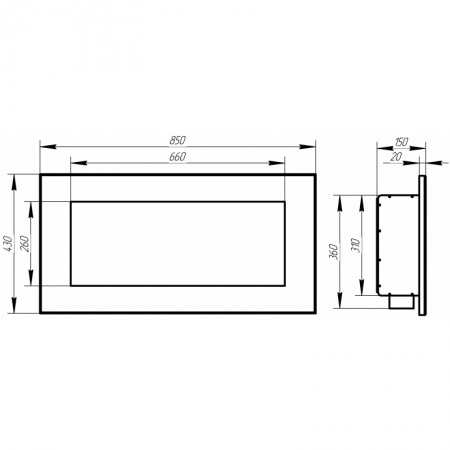 Биокамин Window II grey Биокамин Window II grey по цене 30 400 руб.