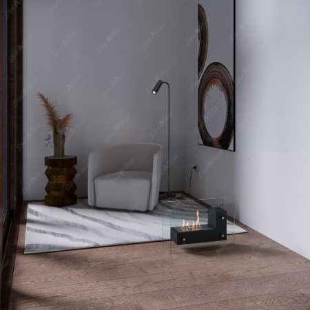 Биокамин напольный SteelHeat TETRISE 500 черный по цене 16 200 руб.
