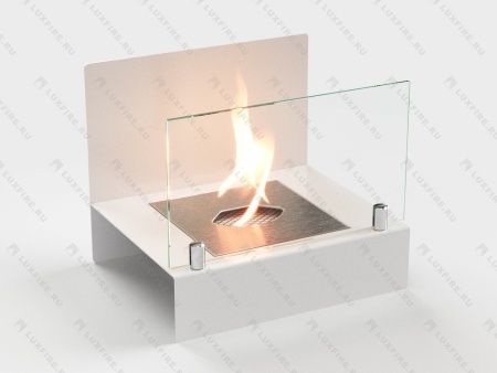 Настольный биокамин Lux Fire "Афиша" М (белый) по цене 10 527 руб.